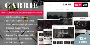 Carrie - Personal & Magazine WordPress Theme