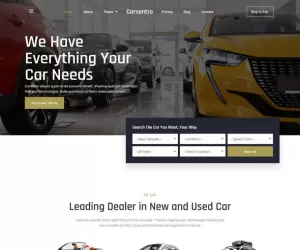 Carsentro - Car Dealer & Listing Company Elementor Template Kit