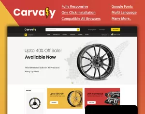 Carvaly - Autopart Store OpenCart Template - TemplateMonster