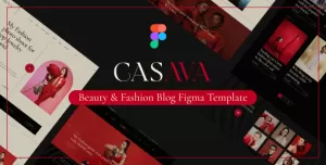 Casava - Beauty & Fashion Blog Figma Template