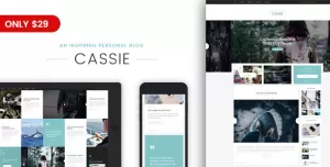 Cassie - An Inspiring Personal Blog WordPress Theme