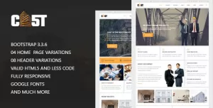 CAST - Construction & Industrial Responsive Corporate HTML5 Template