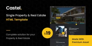 Castel - Single Property & Real Estate HTML Template