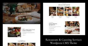 Catering - Wedding Planner, Personal Chef, Catering Company WordPress Theme + Elementor