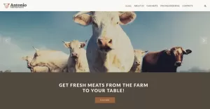 Cattle Farm Responsive Website Template - TemplateMonster