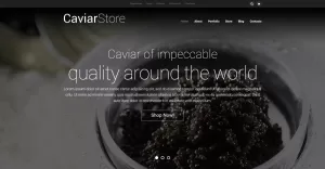 Caviar Online Store WooCommerce Theme - TemplateMonster