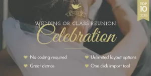 Celebration - Wedding & Class Reunion WordPress Theme