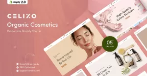 Celixo - Organic Cosmetics Shopify Theme - TemplateMonster