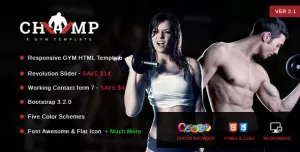 Champ - Gym, Fitness & Yoga HTML Template