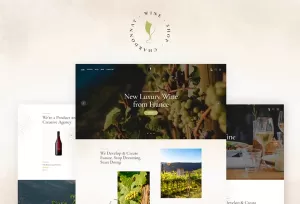 Chardonnay - Wine Store & Vineyard WordPress Theme