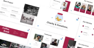 Charity & Donations Powerpoint Template - TemplateMonster