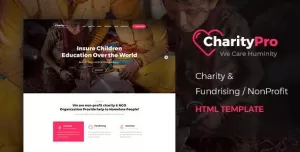 Charity Pro - Responsive HTML Template for Fund Raising