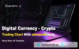 Chartsa - Crypto Trading Chart With Advanced Tools React Next JS and Tailwind Template