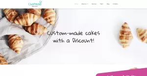 Chateau - Bakery Shop Moto CMS 3 Template - TemplateMonster