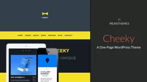 Cheeky - A One-Page WordPress Theme