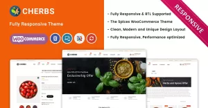Cherbs - The Spices Store Responsive WooCommerce Theme