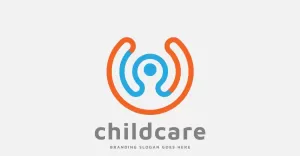 Child Care Organization Logo Template - TemplateMonster