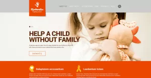 Child Charity Responsive Website Template - TemplateMonster