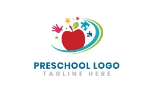 Children School or PreSchool Logo Template - TemplateMonster