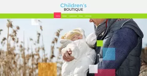 Children's Boutique Website Template - TemplateMonster