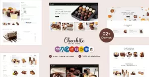 Chocobites - Chocolate, Sweets, Bakery, and Cake Elementor Woocommerce Website Template