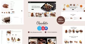 Chocobites - Chocolate, Sweets, Bakery, and Cake Opencart Website Template