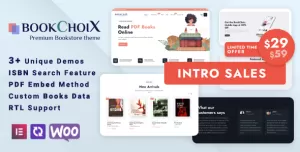 Choix - Bookstore Elementor WooCommerce WordPress Theme