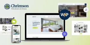 Chrimson  Windows & Doors Installation Services Store WordPress Theme + AI