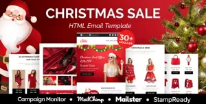 Christmas sale - Multipurpose Responsive Email Template 30+ Modules - Mailster & Mailchimp