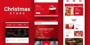 Christmas Store Email Template + Online Builder