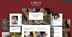 CIBUS - Culinary Theme Powerpoint Template - TemplateMonster