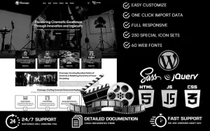 Cinemagic - Movie Studio WordPress Theme - TemplateMonster