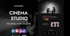 Cinembox -  Cinema Studio WordPress Elementor Theme