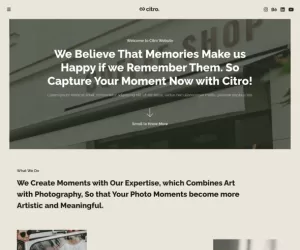 Citro - Photography & Portolio Elementor Template Kit