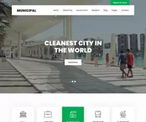 City Government WordPress theme for municipalities departments - SKT