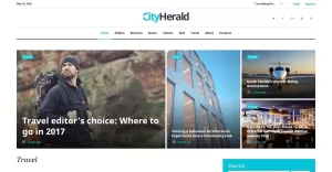City Herald - Magazine WordPress Theme - TemplateMonster