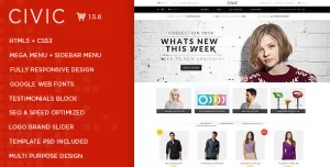 Civic - Watch Store Responsive OpenCart Theme