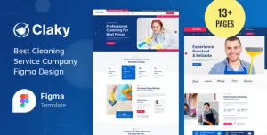 Claky - Cleaning Services Figma Template