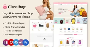 Classibag - Handbags & Fashion Store Elementor WooCommerce Responsive Theme
