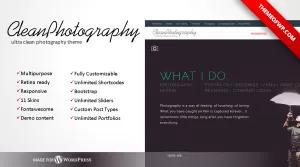 Clean - Photography Multipurpose WordPress Theme - Themes ...