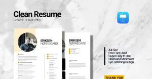 Clean Minimalist Curriculum Vitae - Resume Keynote Template