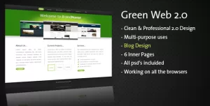 Clean & Professional - Green Web 2.0 -