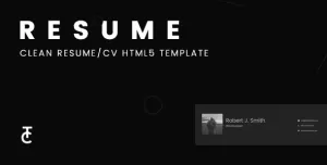 Clean Resume/CV HTML5 Template