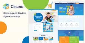 Cleana - Cleaning Services Figma Template