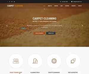 Cleaning Company WordPress theme for cleaning and services company