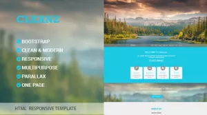 Cleanz - Parallax One Page HTML Template