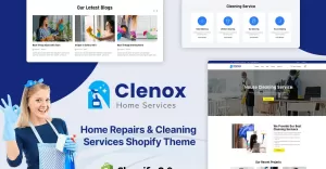 Clenox - Home Repair and Cleaning Service Shopify Theme