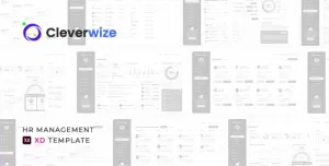 Cleverwise – HR Management Dashboard for Adobe XD