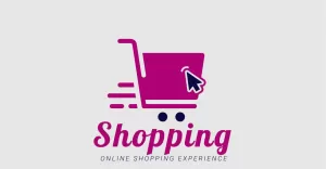 Click Shop Logo Icon Design With Shopping Cart For Web Store