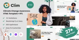 Clim - Climate Change Awareness HTML Template